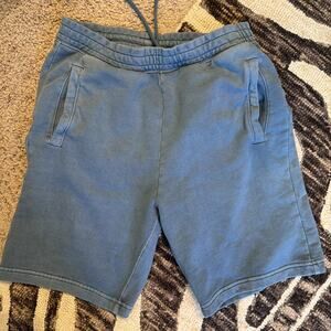 Carhartt WIP Nelson Sweat Short Sz Men’s Medium Blue Embroidered Logo